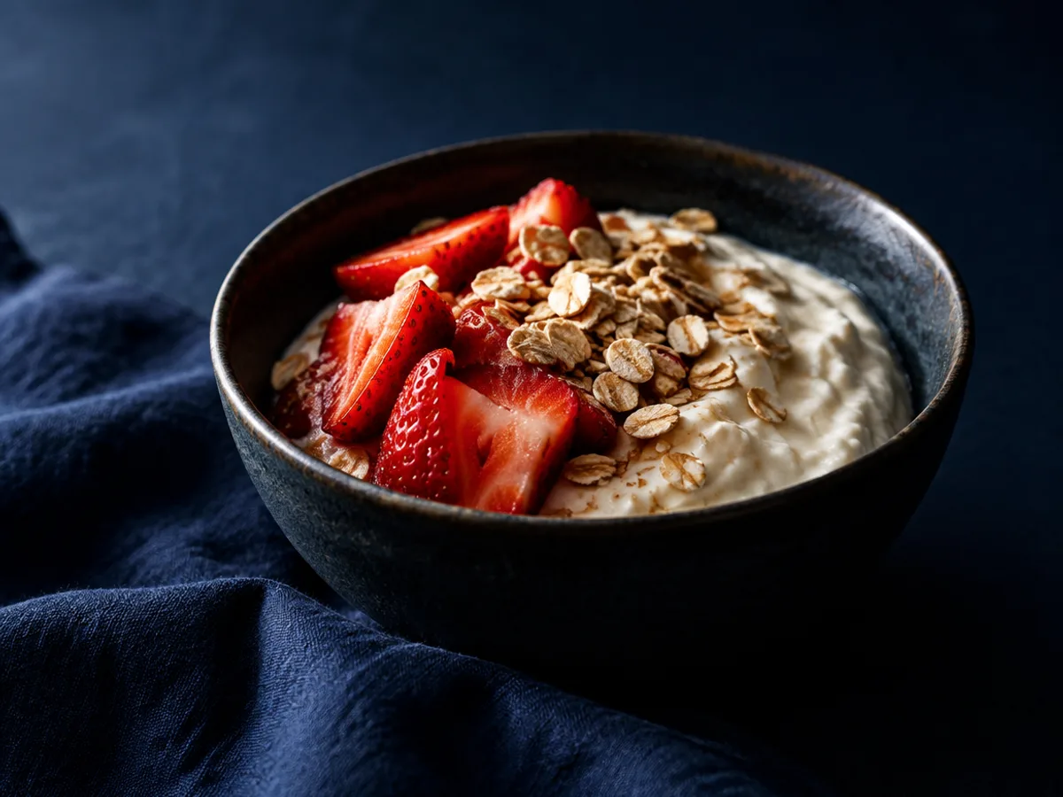 Skyr Bowl, angerichtet und fotografiert